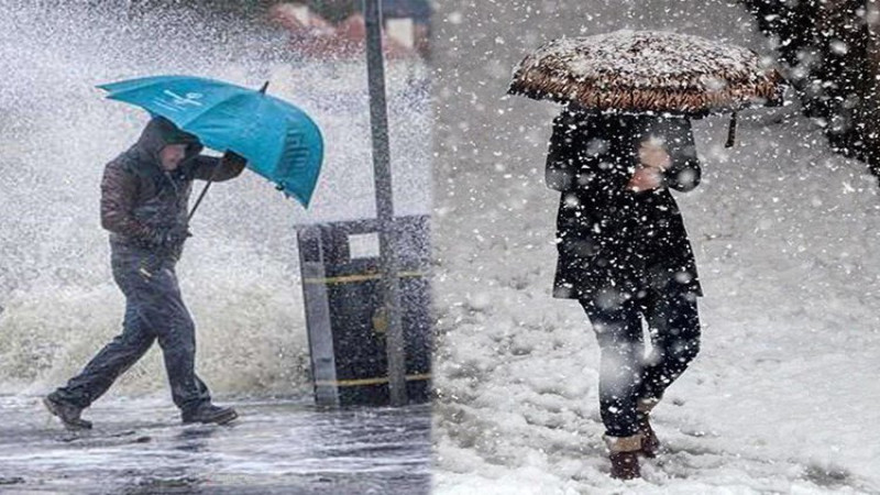 Karadeniz'e sağanak, Doğu'ya kar yağışı